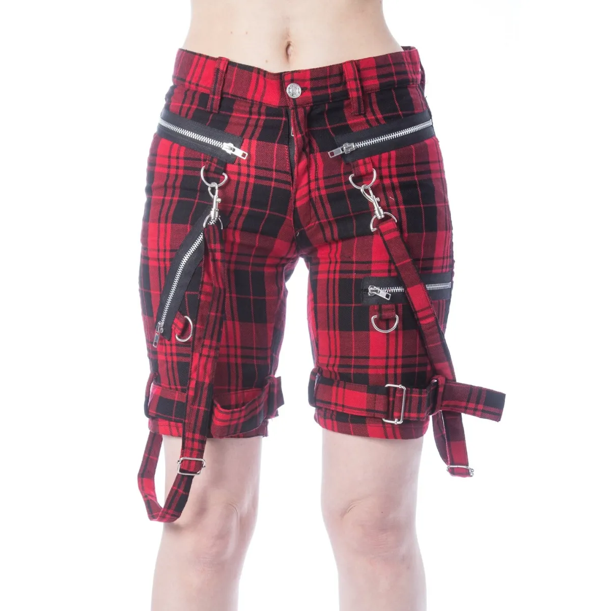 Discount Renita - Shortsit, Red Tartan Shortsit|Goottikamaa