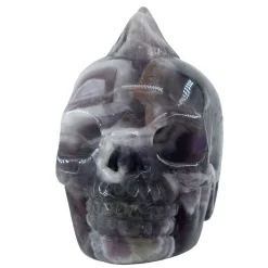 Hot Chevron Ametisti- Rock pääkallo 5cm Ametisti|Koriste-Esineet