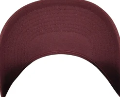 Hot Classics 5-Panel Premium curved visor snapback - Lippis, maroon Lippikset