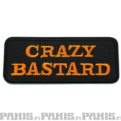 Online Crazy Bastard - kangasmerkki Haalarimerkit|Kangasmerkit