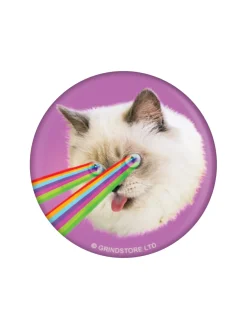 Crazy Laser Kitten - pinssi Kissateema|Pride