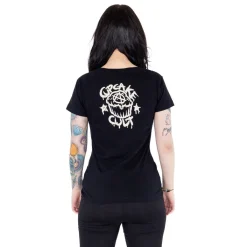 Outlet Cupcake Cult Midnight Kitty - Lady fit T-paita Kissateema|T-Paidat