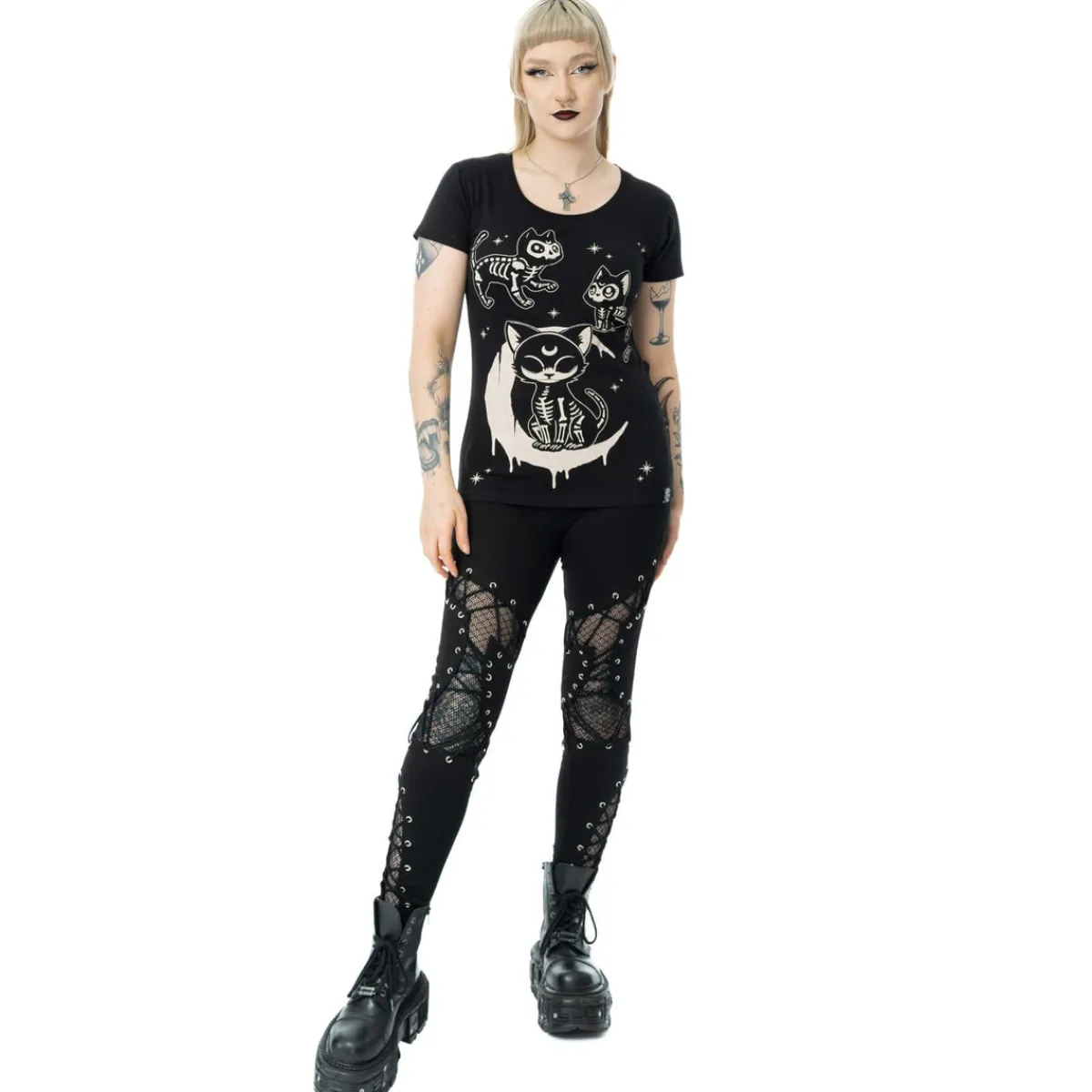 Online Cupcake Cult Moonlight - Lady fit T-paita Kissateema|T-Paidat