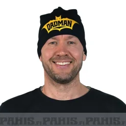 Best - Puuvillatrikoo pipo, keltainen logo Isälle|Pipot & Hatut