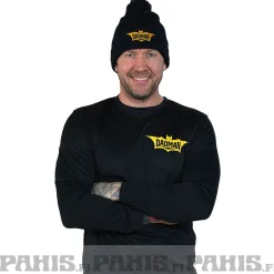 Outlet tupsupipo, keltainen logo Isälle|Pipot & Hatut