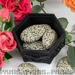 Sale Dalmatian -jaspis - Huolikivi (Kämmenkivi) Huolikivet|Dalmatian-Jaspis