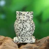 New Dalmatian-jaspis - Pöllö, 5cm Kiviesineet|Dalmatian-Jaspis