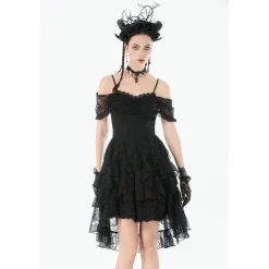 Clearance Gothic Lace Layered High-low - Mekko Mekot|Goottikamaa