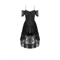 Clearance Gothic Lace Layered High-low - Mekko Mekot|Goottikamaa