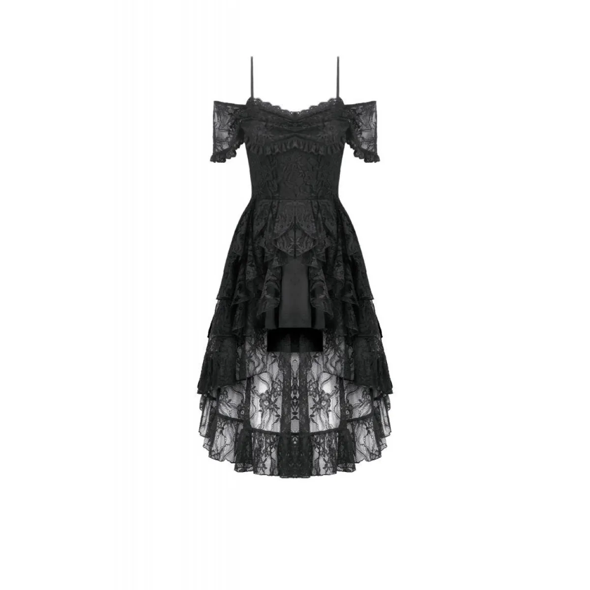 Clearance Gothic Lace Layered High-low - Mekko Mekot|Goottikamaa