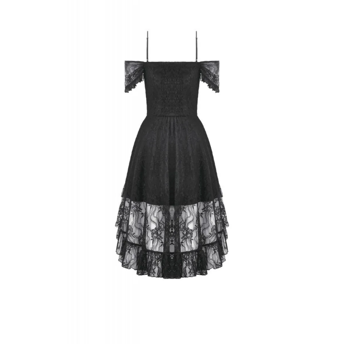 Clearance Gothic Lace Layered High-low - Mekko Mekot|Goottikamaa