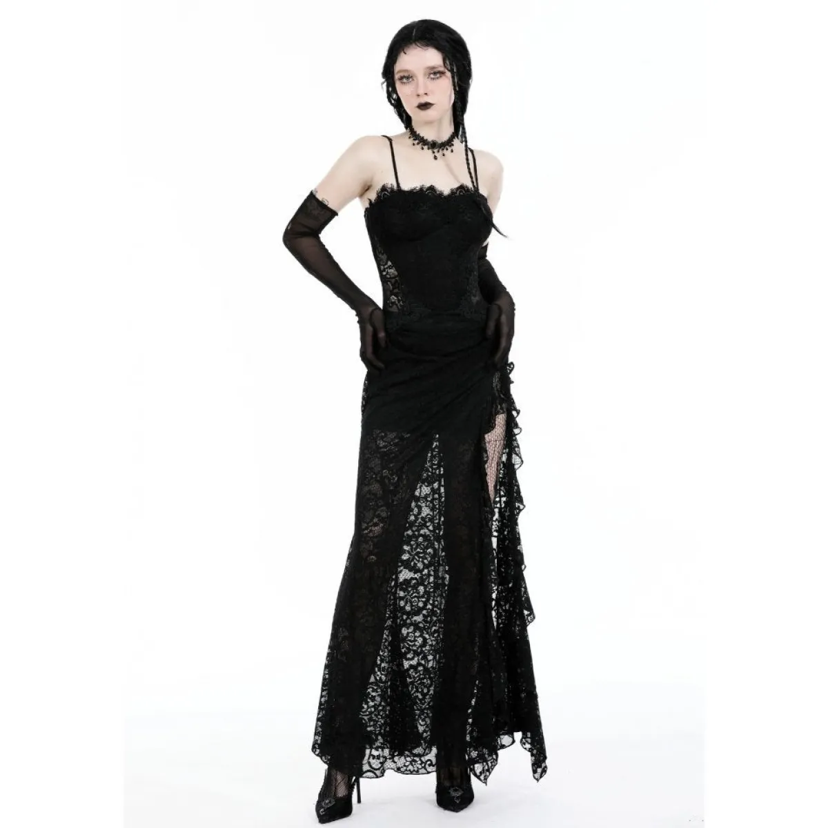 New Gothic Lace See-trough waist - Mekko Mekot|Goottikamaa