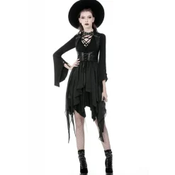 Outlet Punk Asymmetric Chiffon – Liivi Mekot|Goottikamaa