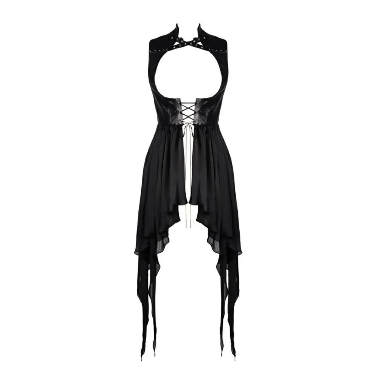 Outlet Punk Asymmetric Chiffon – Liivi Mekot|Goottikamaa
