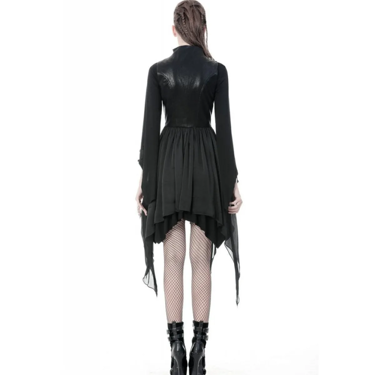 Outlet Punk Asymmetric Chiffon – Liivi Mekot|Goottikamaa