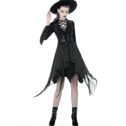 Outlet Punk Asymmetric Chiffon – Liivi Mekot|Goottikamaa