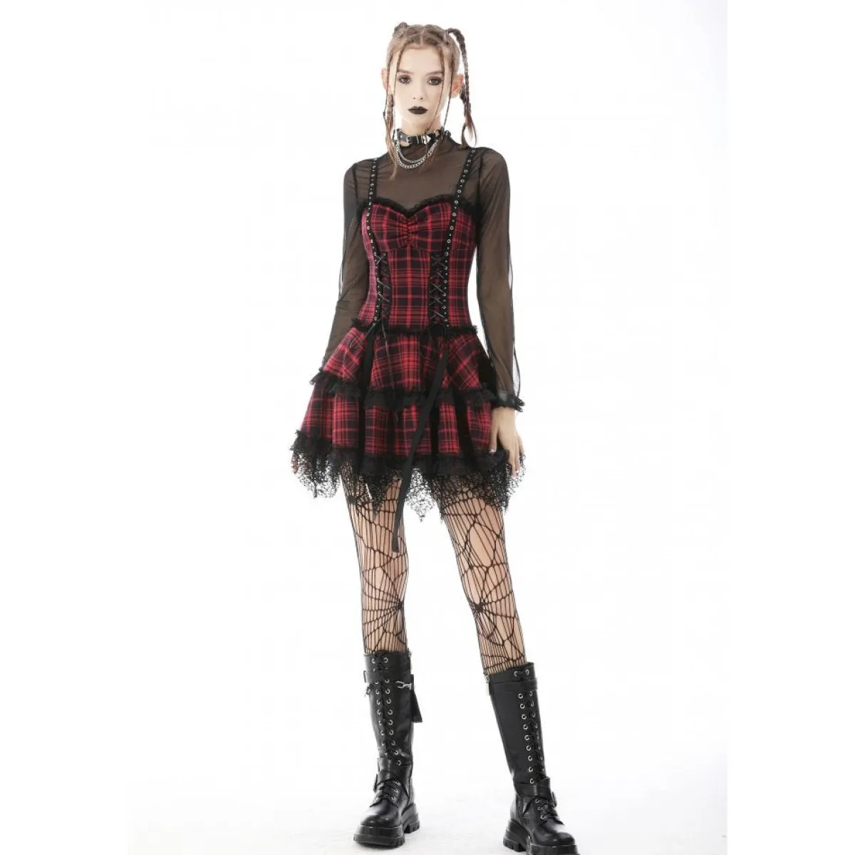 Hot Transparent High Neck - Mesh paita Goottikamaa|Pitkähihaiset