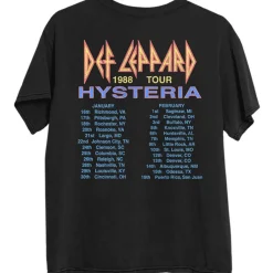 Discount Def Leppard Hysteria '88 - T-Paita T-Paidat|Bändipaidat