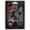 Best Dio We Rock - Pinssi setti 5kpl Pinssit Ja Rintanapit|Dio