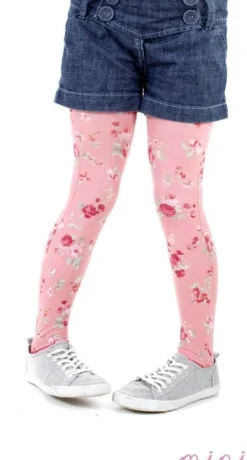 Best Ditsy Petite Pink Flower -Lasten Sukkahousut Sukkahousut