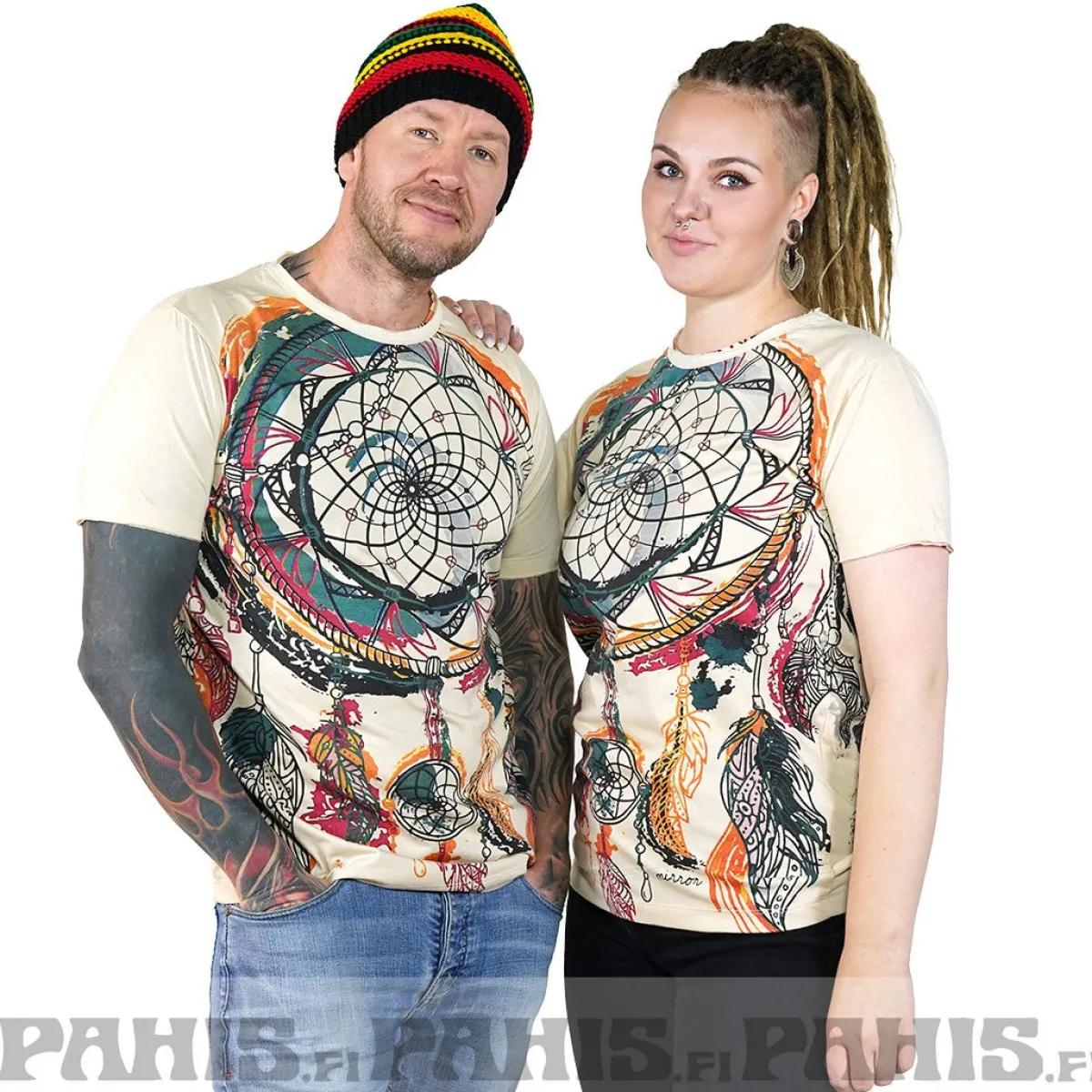 Hot Dreamcatcher - T-paita, beige Hippikamaa|T-Paidat
