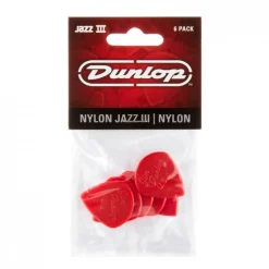 New Jazz III -plektrat, 6kpl Punainen Plektrat