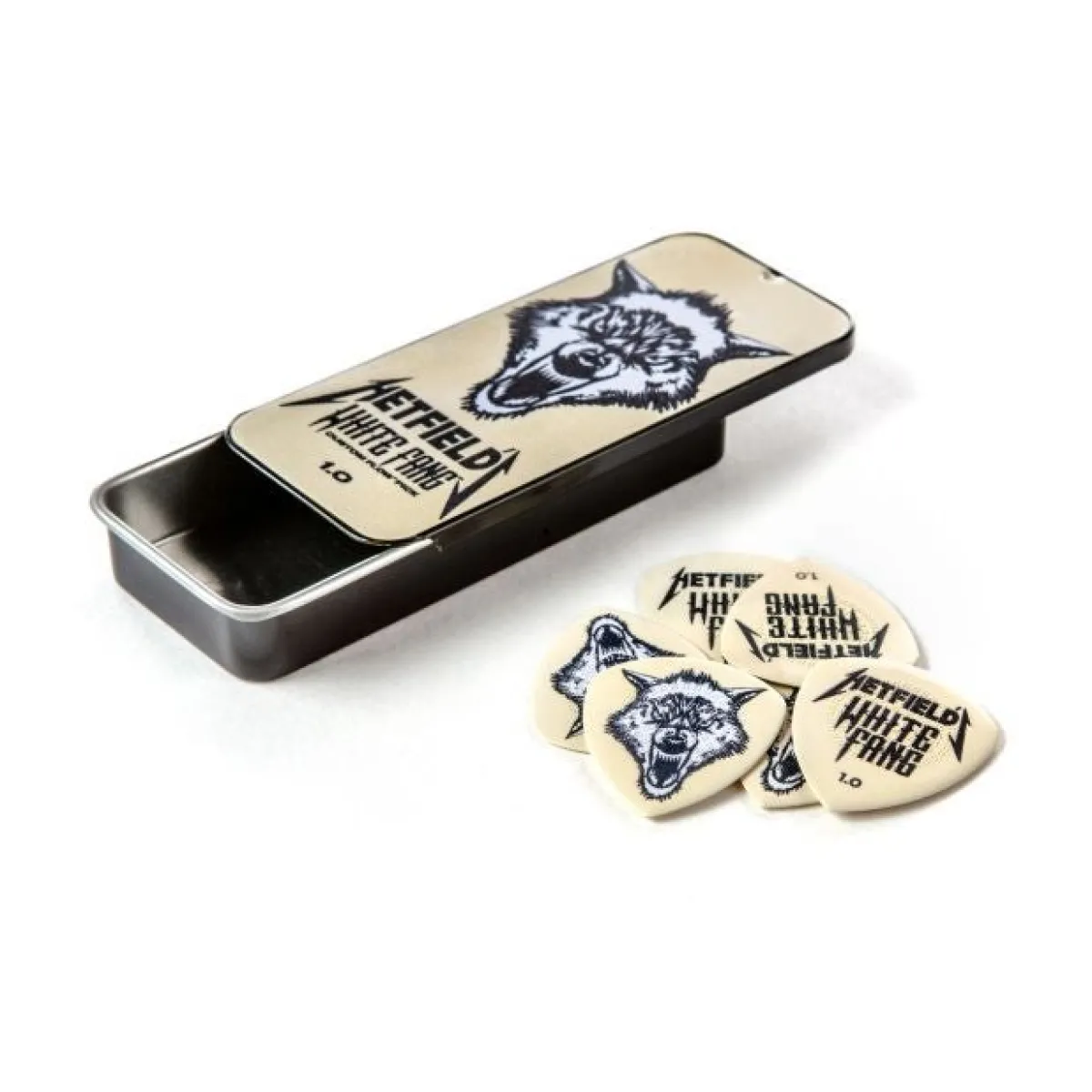 Online 1,00mm Hetfield's White Fang - Plektrasetti 6kpl Metallica|Plektrat