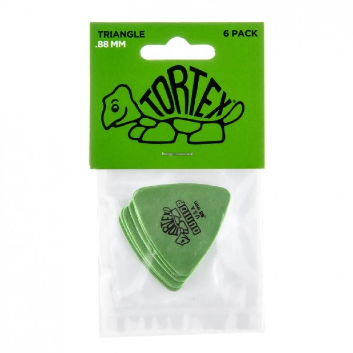 New Tortex Triangle Plektra 0,88mm, 6kpl Plektrat