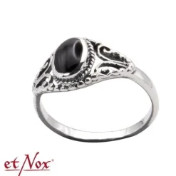 Clearance Black ornament with onyx - Sormus Goottikamaa|Sormukset
