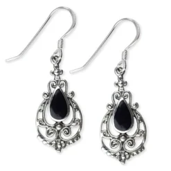 Discount Onyx Ornament II - Korvakorut Goottikamaa|Kivi Ja Kristallikorut