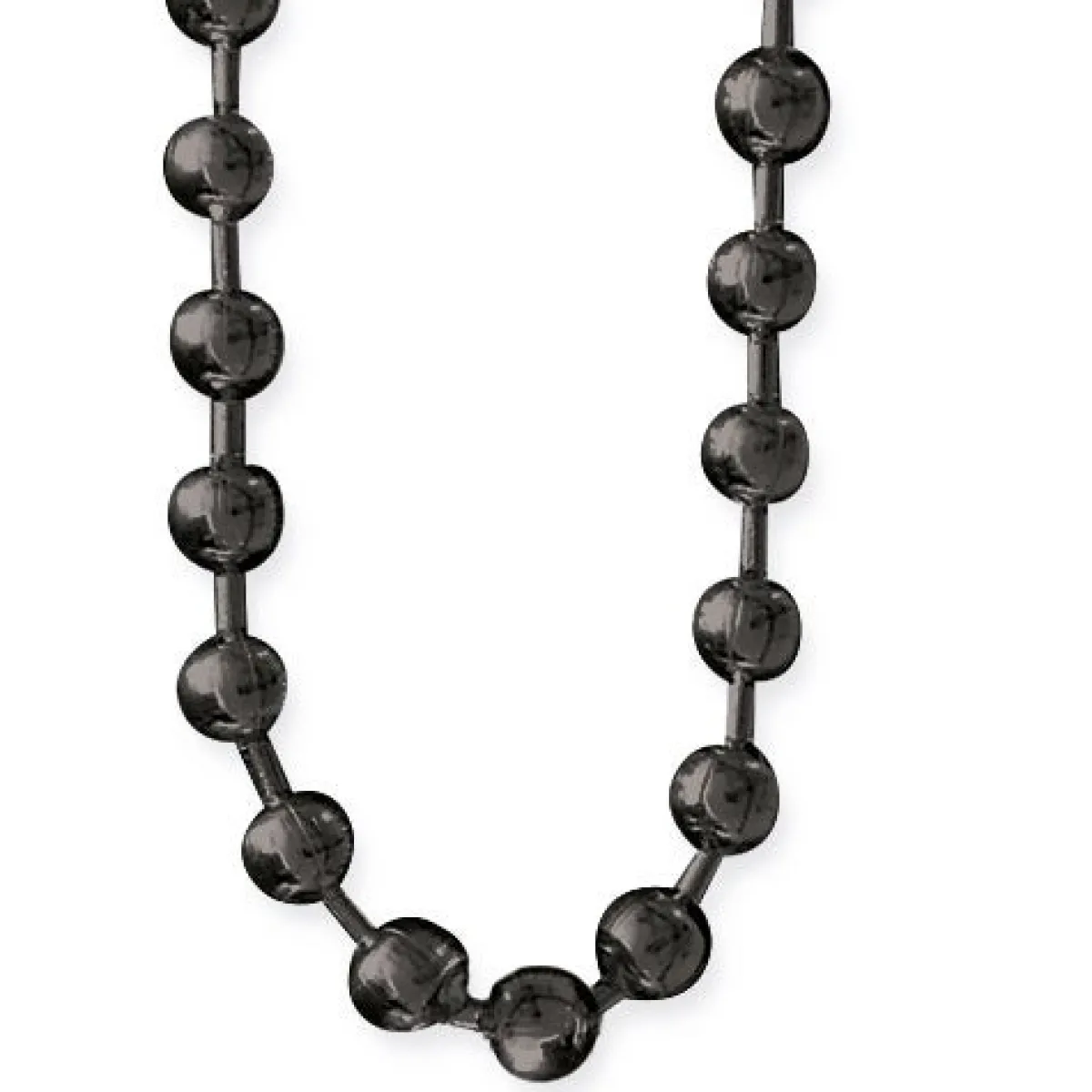 Hot Stainless steel black plated - Kaulaketju 4mm Kaulaketjut Ja -Nauhat|Bikerit