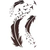 New Feather Birds - siirtotatuointi Siirtotatuoinnit