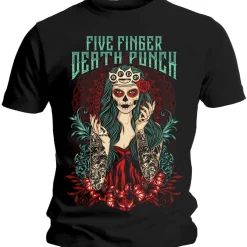Best FFDP Lady Muerta - T-paita Bändipaidat|Five Finger Death Punch