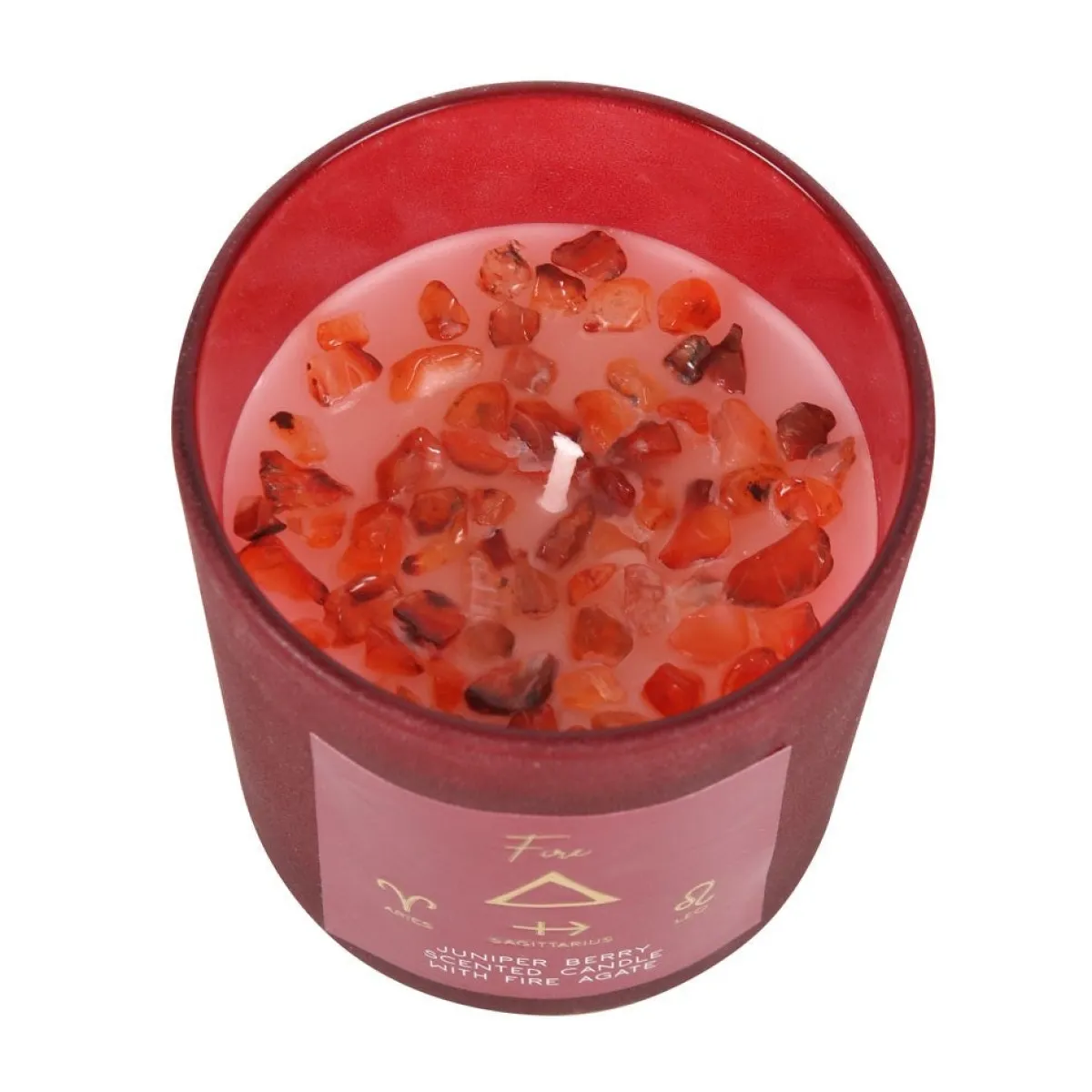 Hot Fire Element Juniper Berry Crystal Chip - Kynttilä Ystävälle|Kynttilät Ja Kynttilänjalat