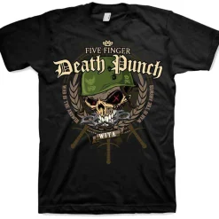 Discount Five finger death punch: War head - T-paita, musta Bändipaidat|Five Finger Death Punch