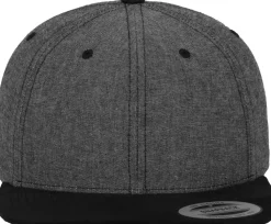 Discount Chambray-Suede snapback - Lippis, black Lippikset