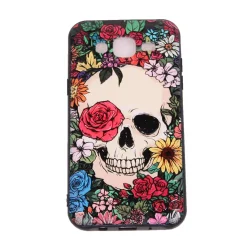 Sale Flower Skull I - Suojakuori, Samsung Galaxy J3 (2016) Rock´N´Roll Lifestyle|Samsung