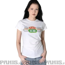 Hot Friends Central Perk - Naisten T-paita, valkoinen T-Paidat|Frendit