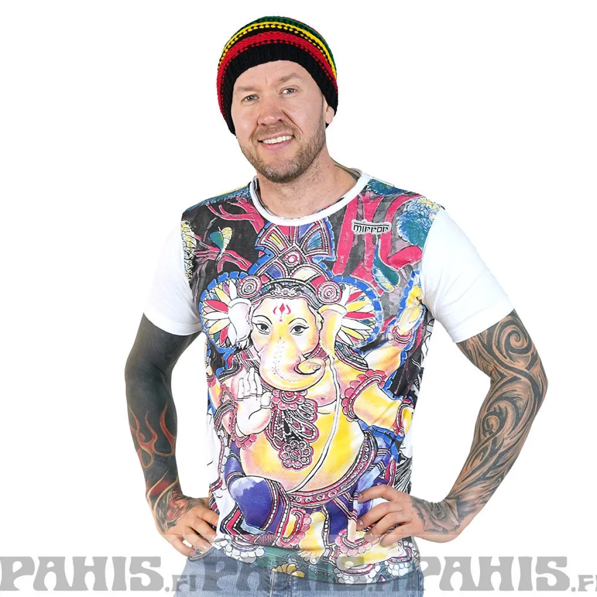Best Ganesha - T-paita, valkoinen Hippikamaa|T-Paidat