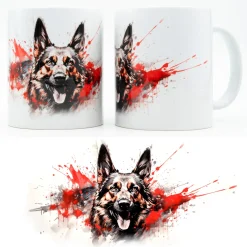 Online German Shepherd splatter-Muki Koiramukit