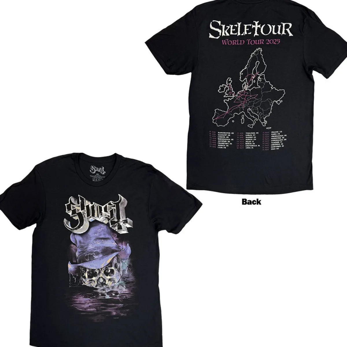 Outlet Ghost: Skeletour Admat '25 tour dates - T-paita T-Paidat|Bändipaidat