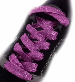 New Glitter Kengännauhat, Dark pink Jalkinevarusteet|Festarikamaa