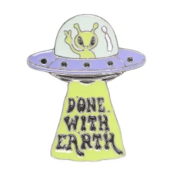 Glow in the Dark UFO – Pinssi Pinssit Ja Rintanapit|Ystävälle
