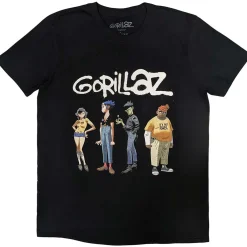 Discount Gorillaz Spray Logo Group - T-paita Bändipaidat|Bändipaidat