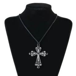 Sale Gothic Saint Cross - Kaulakoru/choker Goottikamaa|Kaulakorut