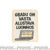 Best Gradu on vasta alustava luonnos - haalarimerkki Haalarimerkit