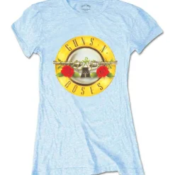 Best Guns N Roses Classic Bullet Logo - Naisten T-paita, vaaleansininen T-Paidat|Guns N Roses