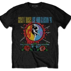 Discount Guns N' Roses: Use Your Illusion Circle Splat - T-paita T-Paidat|Bändipaidat