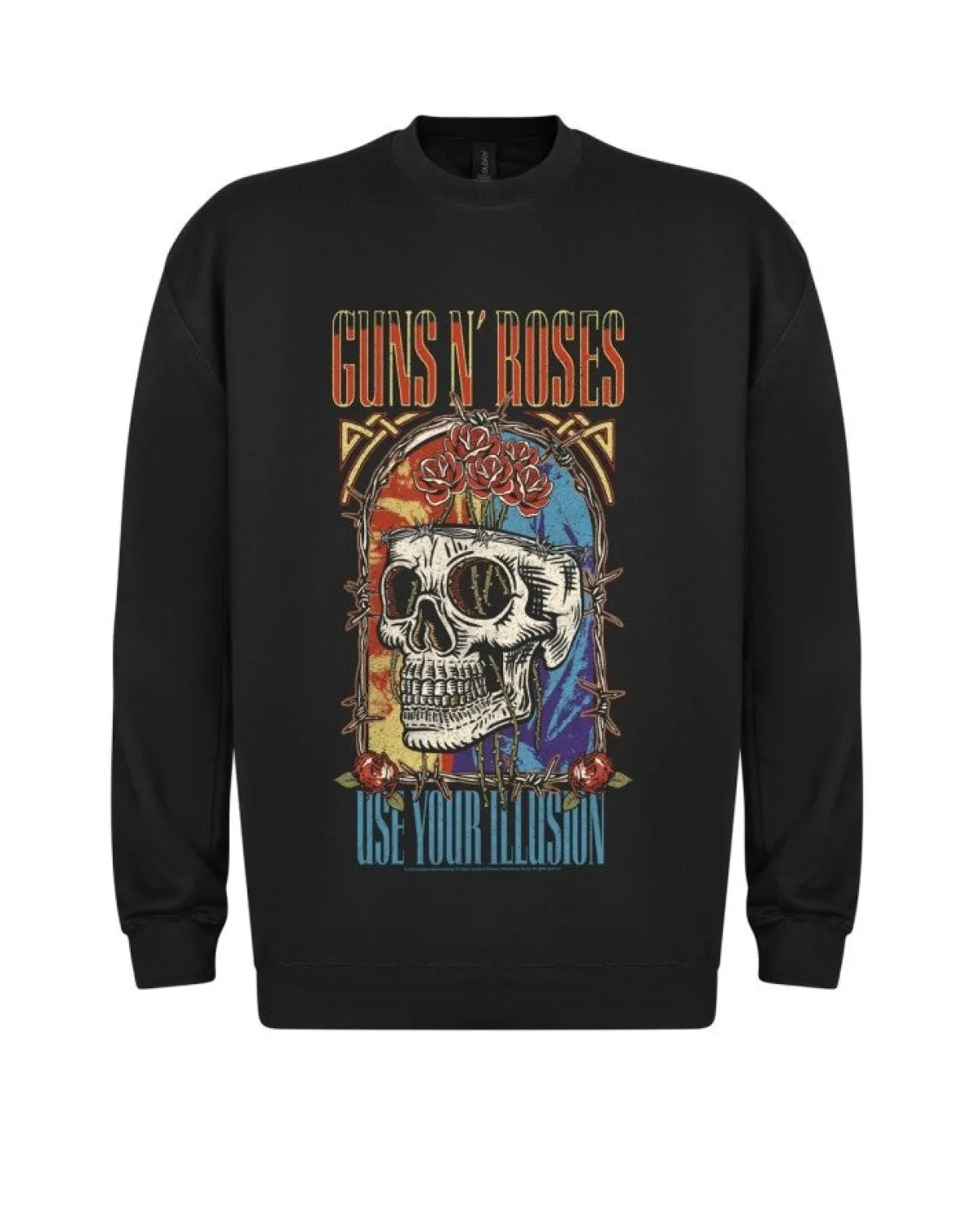 Outlet Guns N' Roses: Use Your Illusion Skull - Collegepaita Pitkähihaiset|Pitkähihaiset Paidat