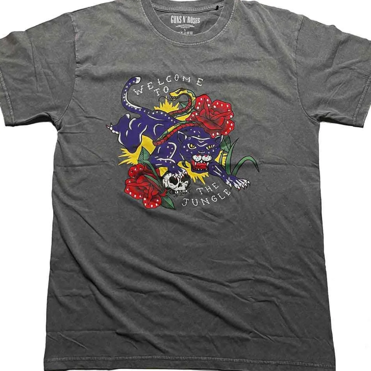 Clearance Guns N' Roses: Welcome to the Jungle - T-paita T-Paidat|Bändipaidat
